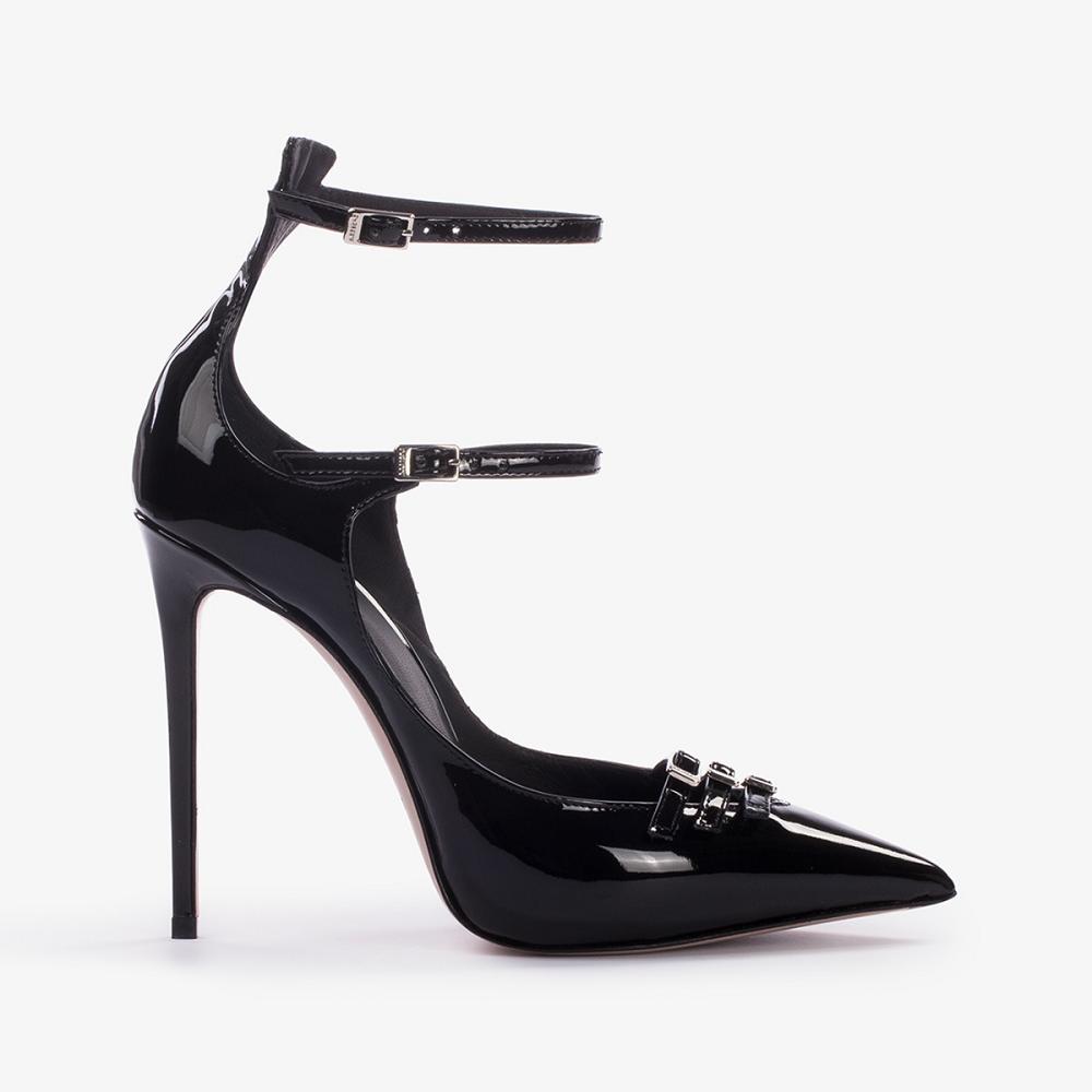 Black Le Silla MORGANA PUMP 120 mm | USA_LS40915