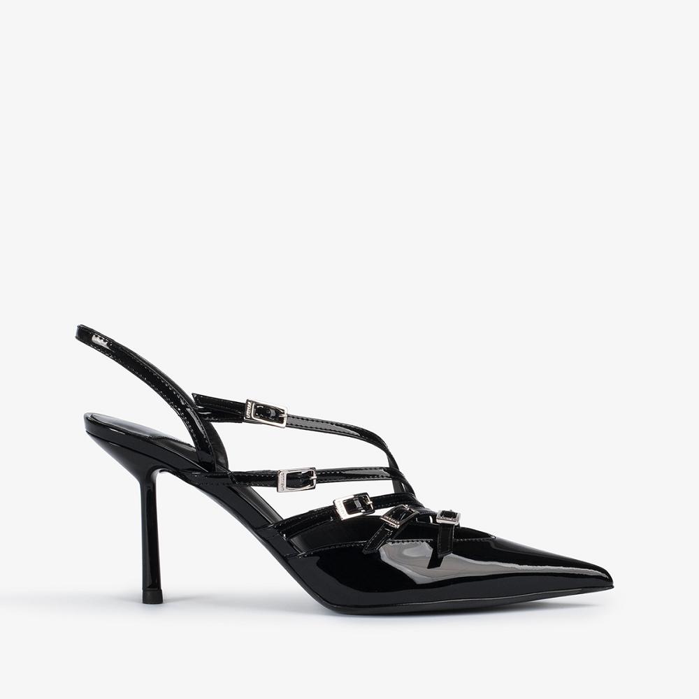 Black Le Silla SCARLET SLINGBACK 80 mm | USA_LS53950