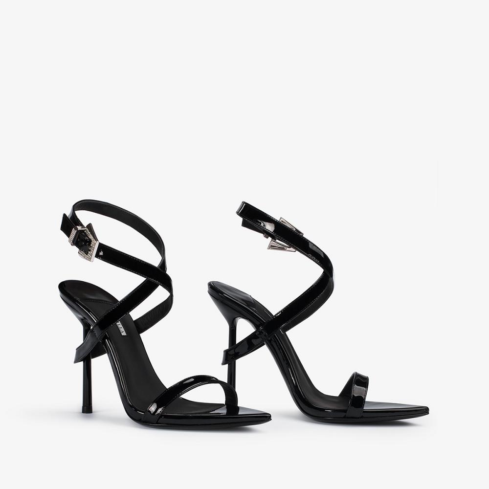 Black Le Silla TESS SANDAL 110 mm | USA_LS15075