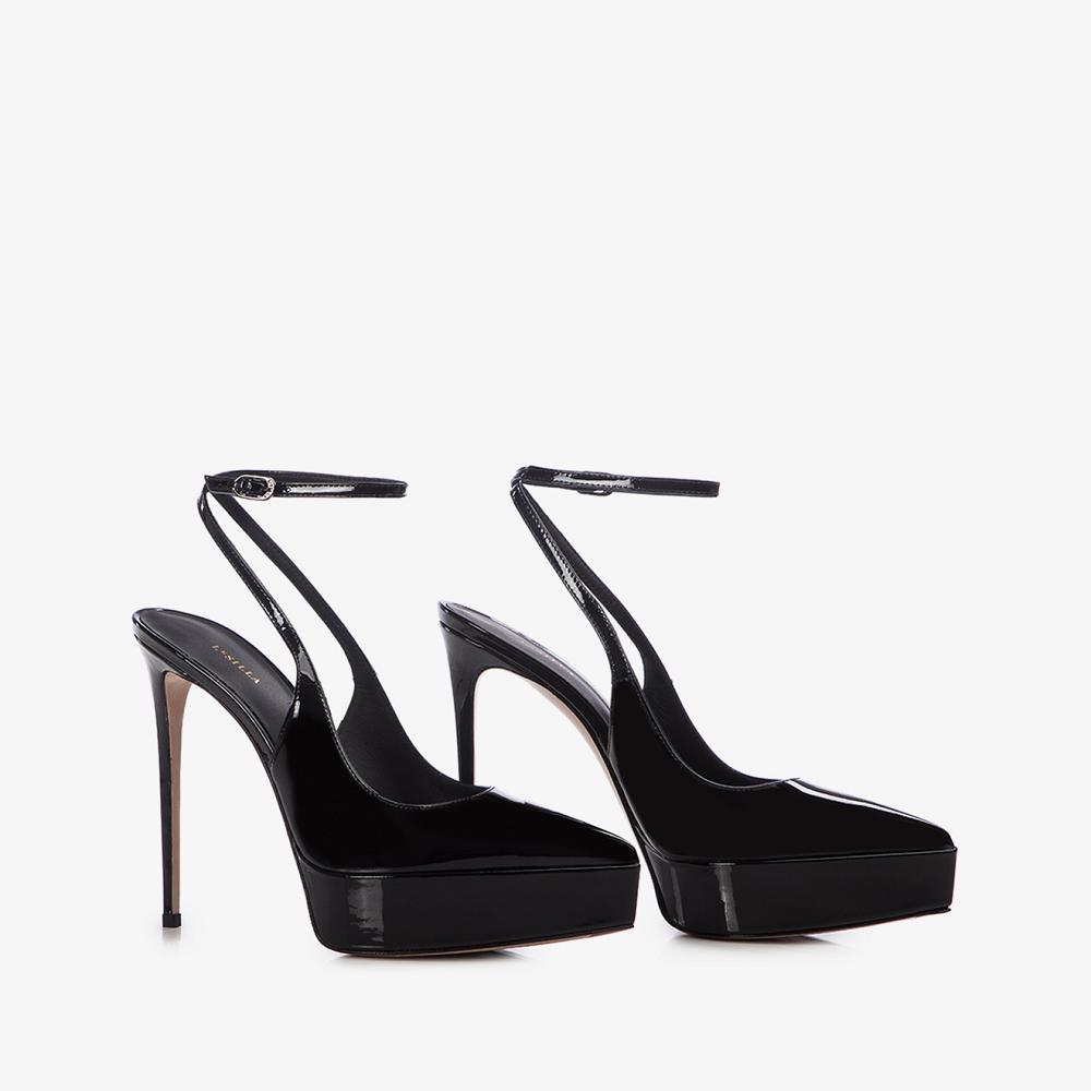 Black Le Silla UMA SLINGBACK 140 mm | USA_LS39511