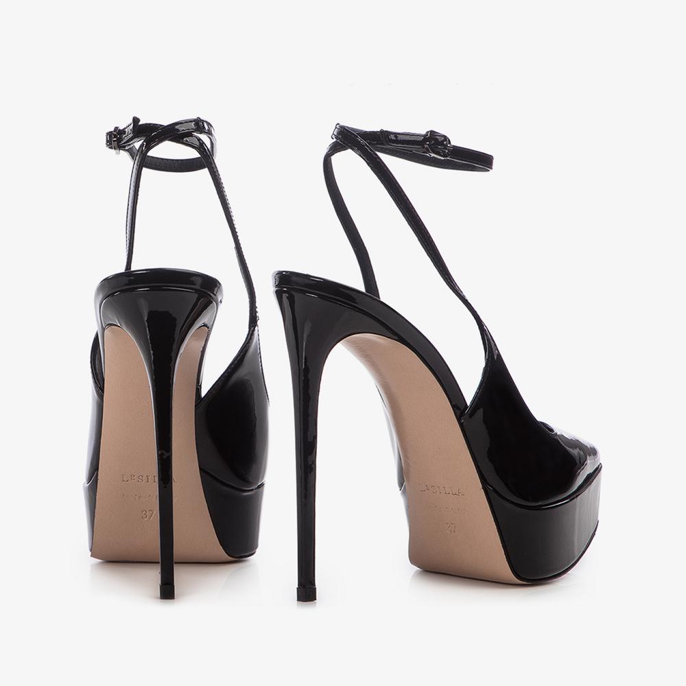 Black Le Silla UMA SLINGBACK 140 mm | USA_LS39511