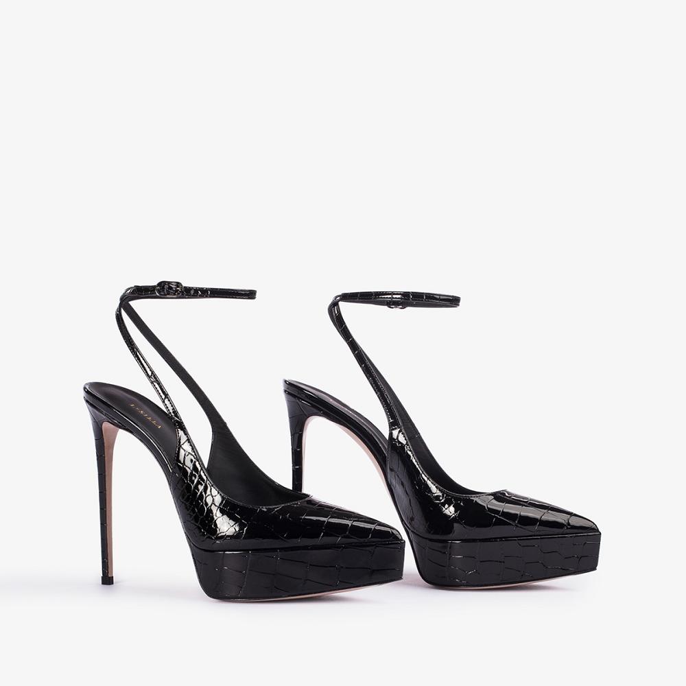 Black Le Silla UMA SLINGBACK 140 mm | USA_LS59097