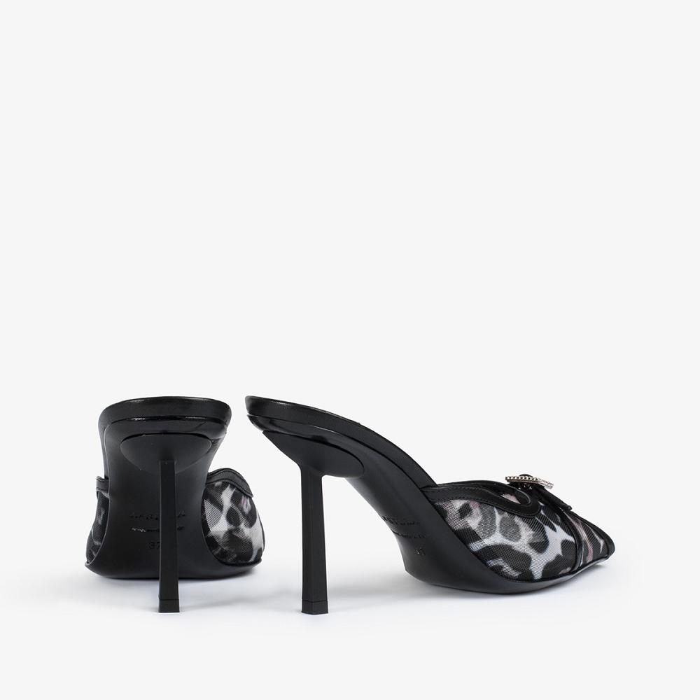 Black Leopard Le Silla VITTORIA SANDAL 80 mm | USA_LS19408