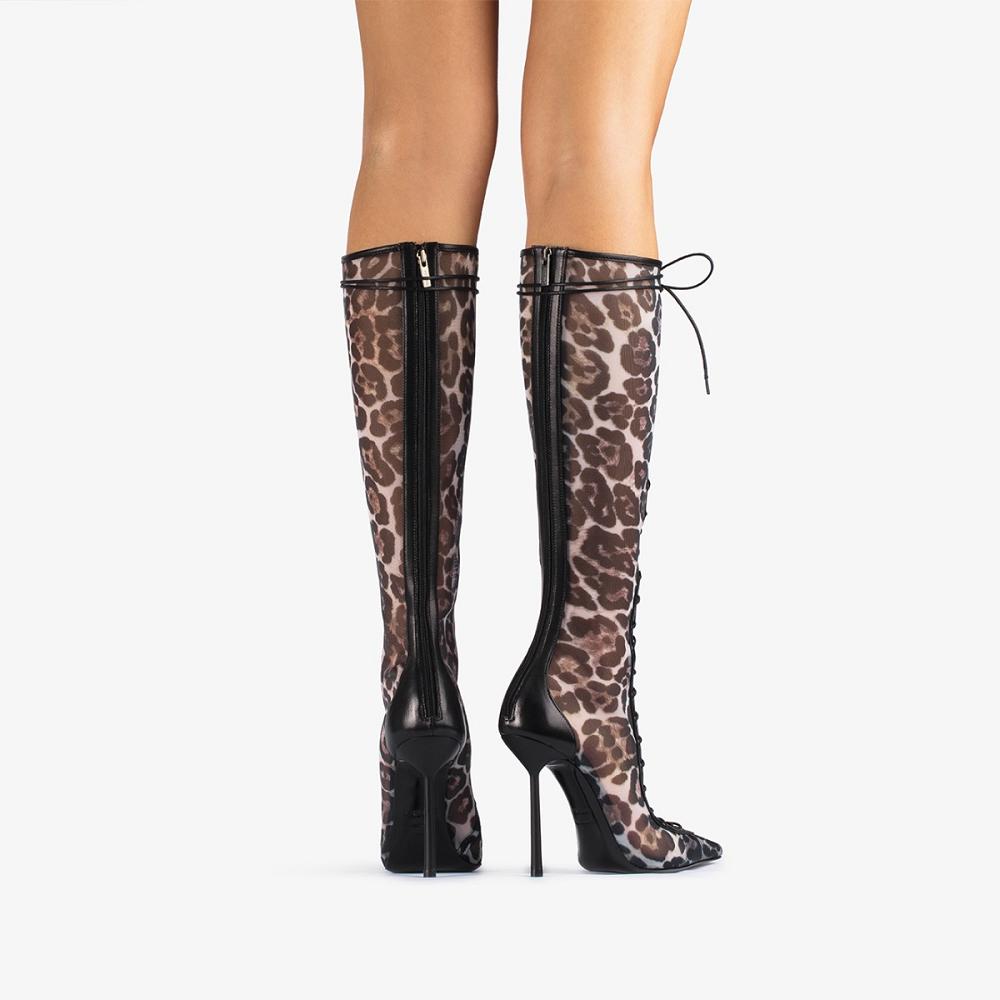 Black / Leopard Le Silla COLETTE BOOT 120 mm | USA_LS15580