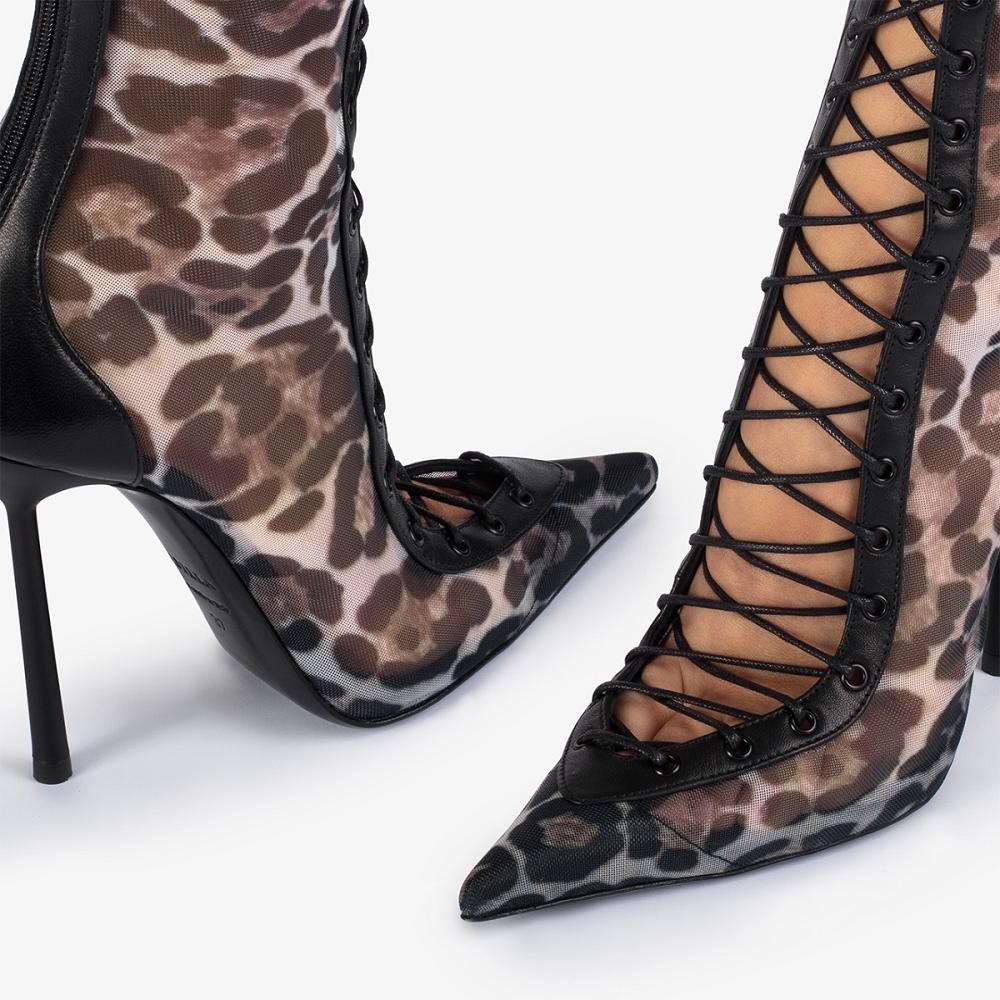 Black / Leopard Le Silla COLETTE BOOT 120 mm | USA_LS15580