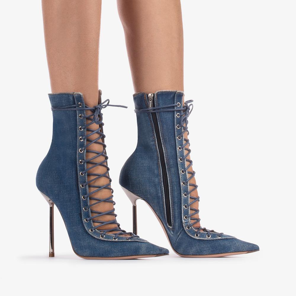 Blue Le Silla COLETTE ANKLE BOOT 120 mm | USA_LS55804