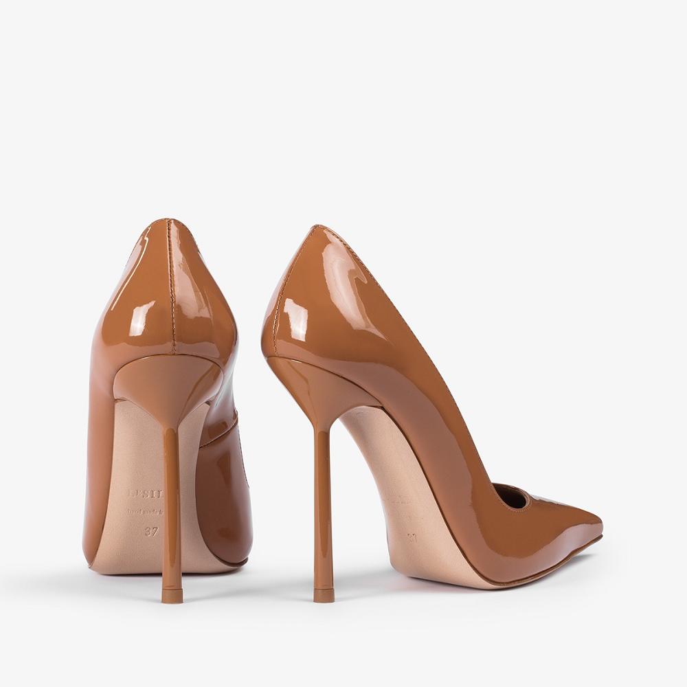 Brown Le Silla BELLA PUMP 120 mm | USA_LS30455