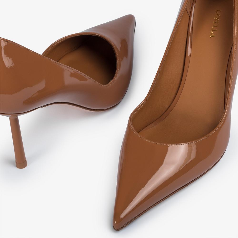 Brown Le Silla BELLA PUMP 80 mm | USA_LS89770