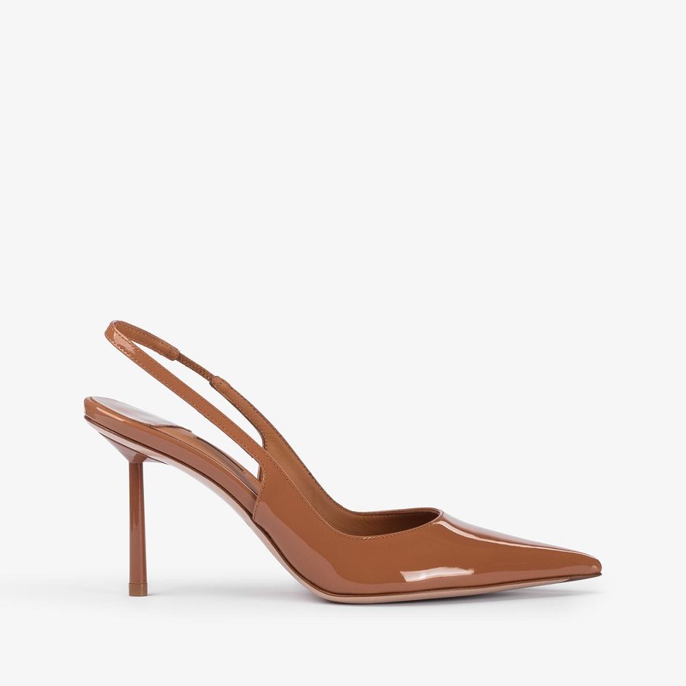 Brown Le Silla BELLA SLINGBACK 80 mm | USA_LS62173