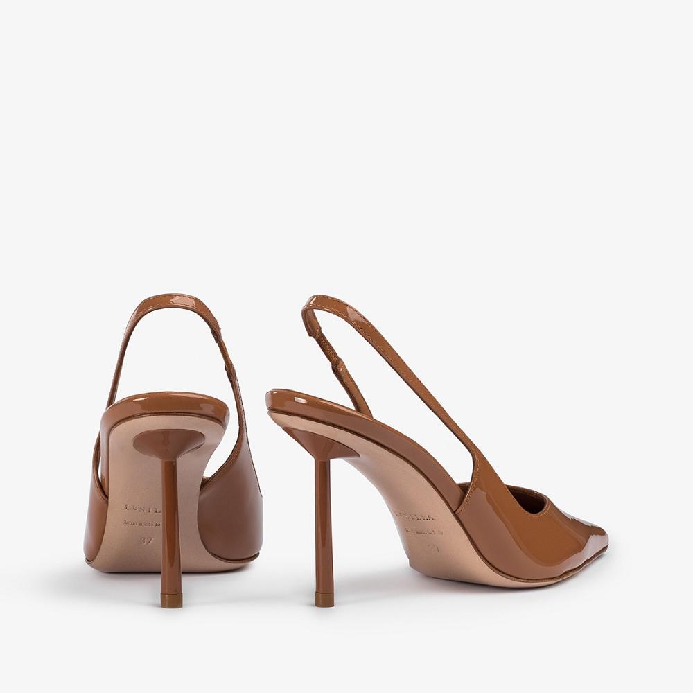 Brown Le Silla BELLA SLINGBACK 80 mm | USA_LS41982