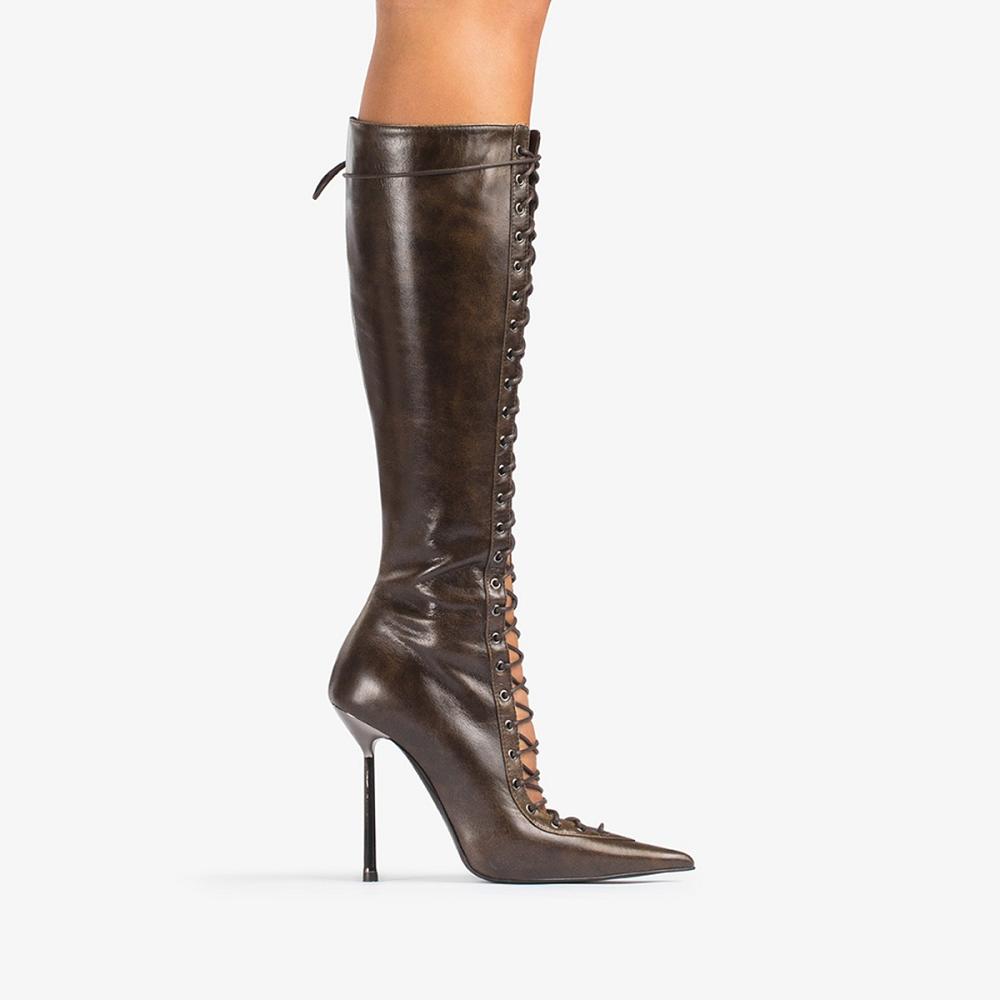 Brown Le Silla COLETTE BOOT 120 mm | USA_LS23138