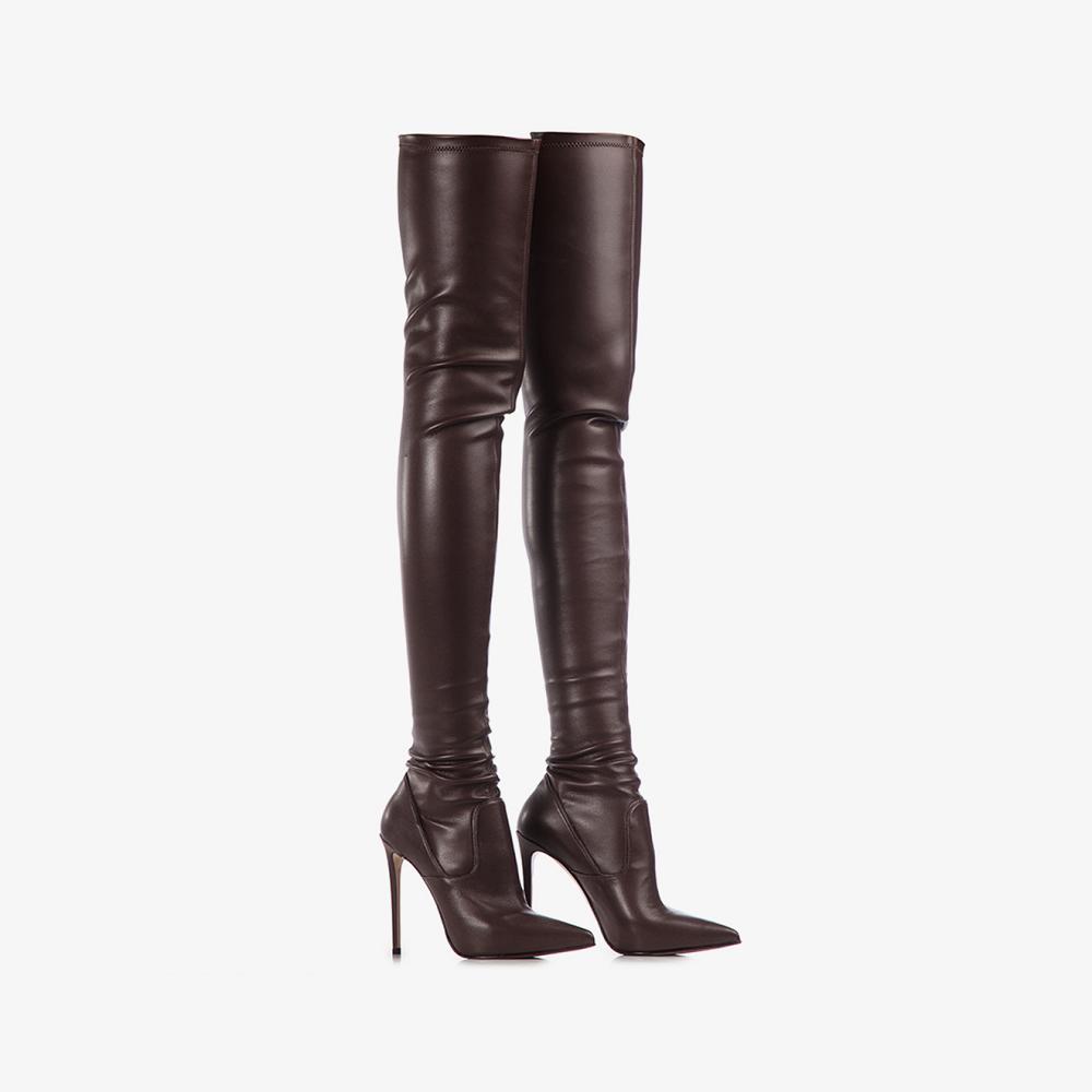 Brown Le Silla EVA THIGH-HIGH BOOT 120 mm | USA_LS27676