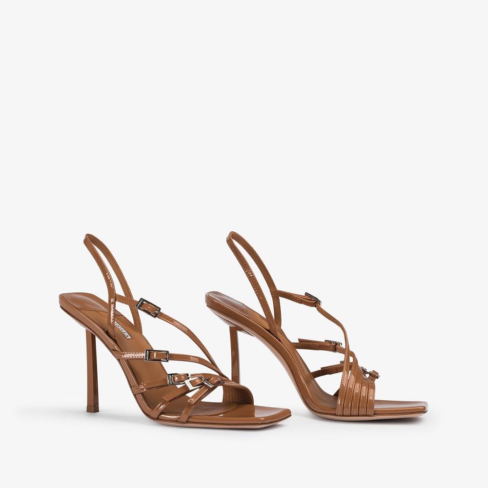 Brown Le Silla SCARLET SANDAL 95 mm | USA_LS16739