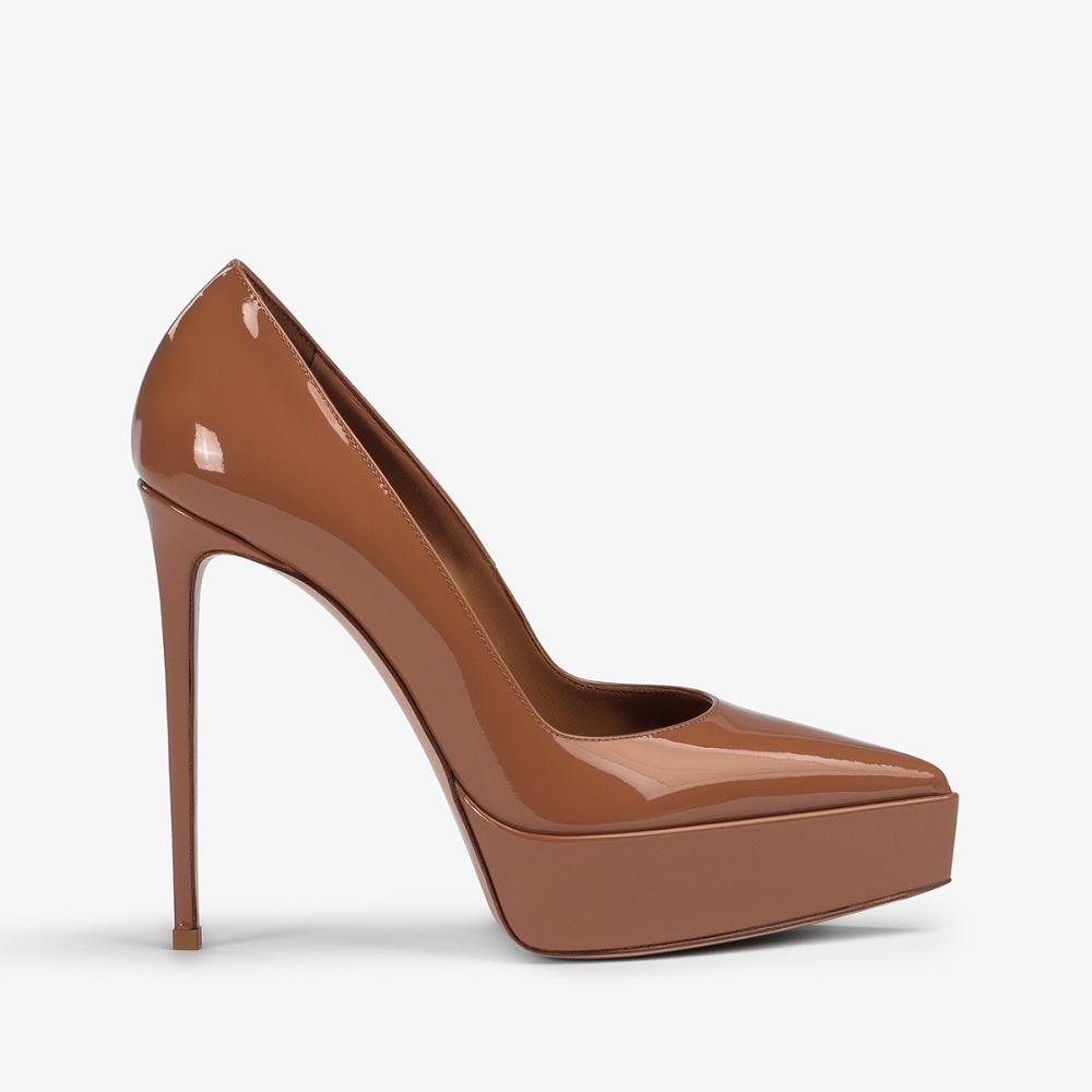 Brown Le Silla UMA PUMP 140 mm | USA_LS27488