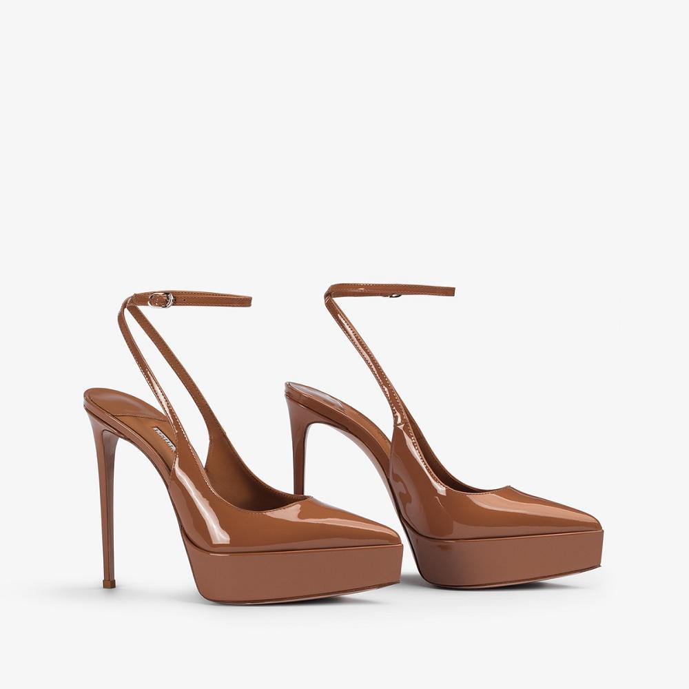 Brown Le Silla UMA SLINGBACK 140 mm | USA_LS31002