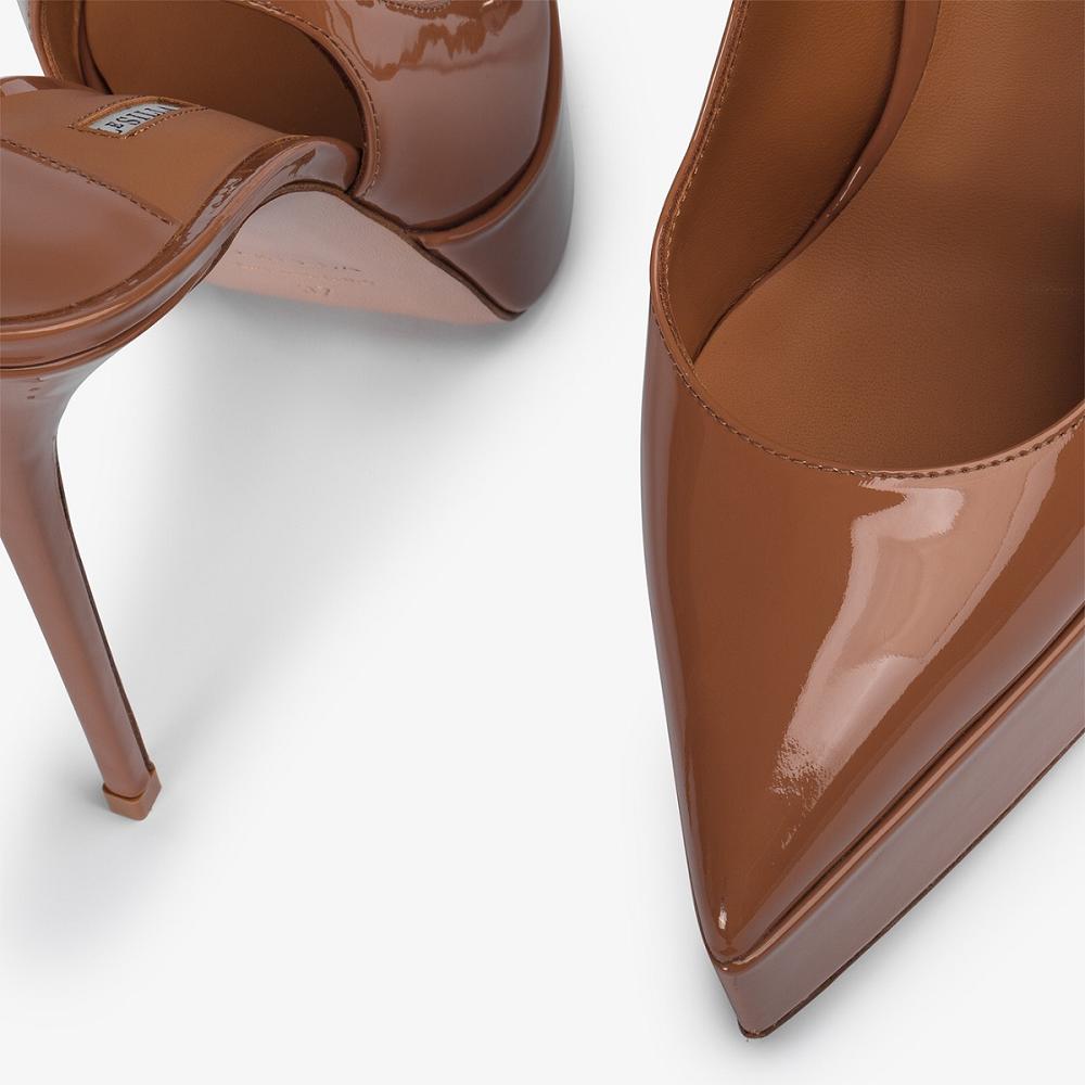 Brown Le Silla UMA SLINGBACK 140 mm | USA_LS31002