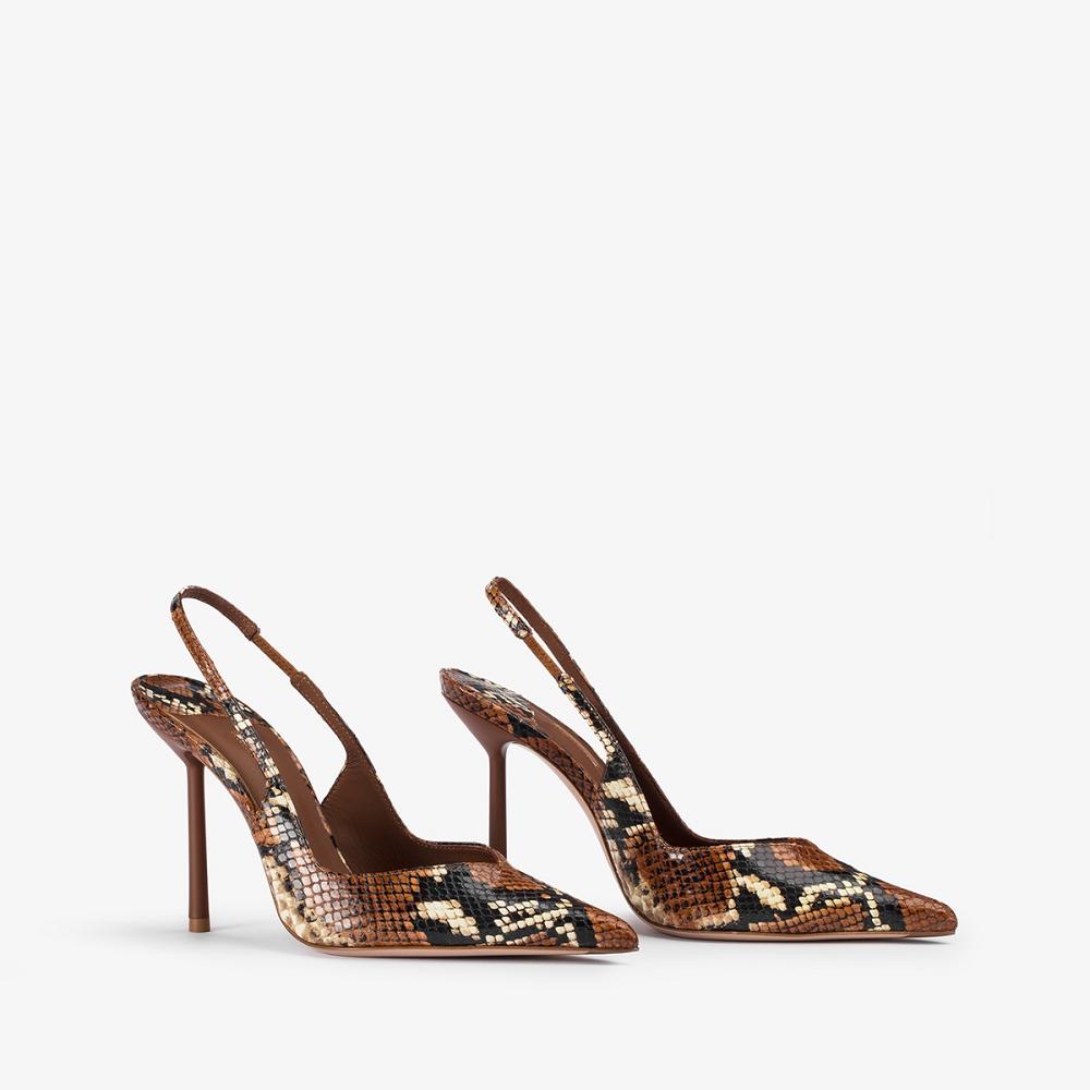 Brown Le Silla VIVIENNE SLINGBACK 100 mm | USA_LS96469