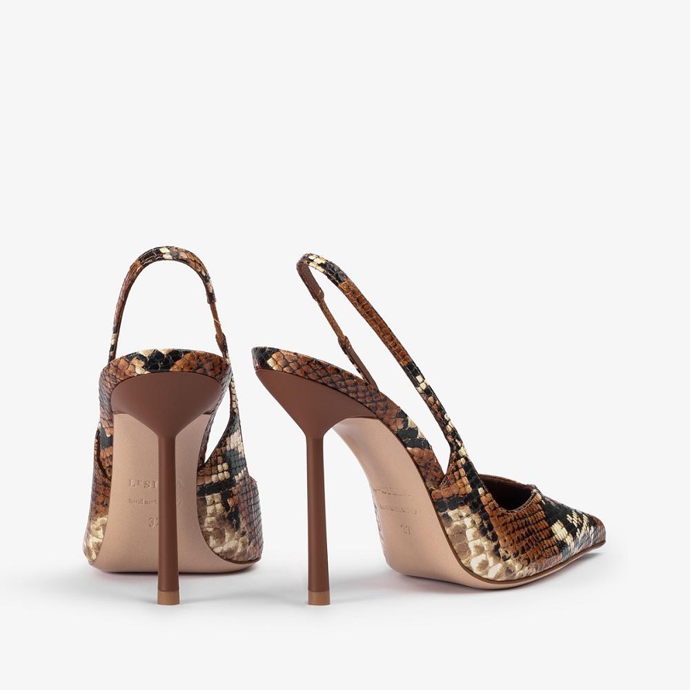 Brown Le Silla VIVIENNE SLINGBACK 100 mm | USA_LS96469