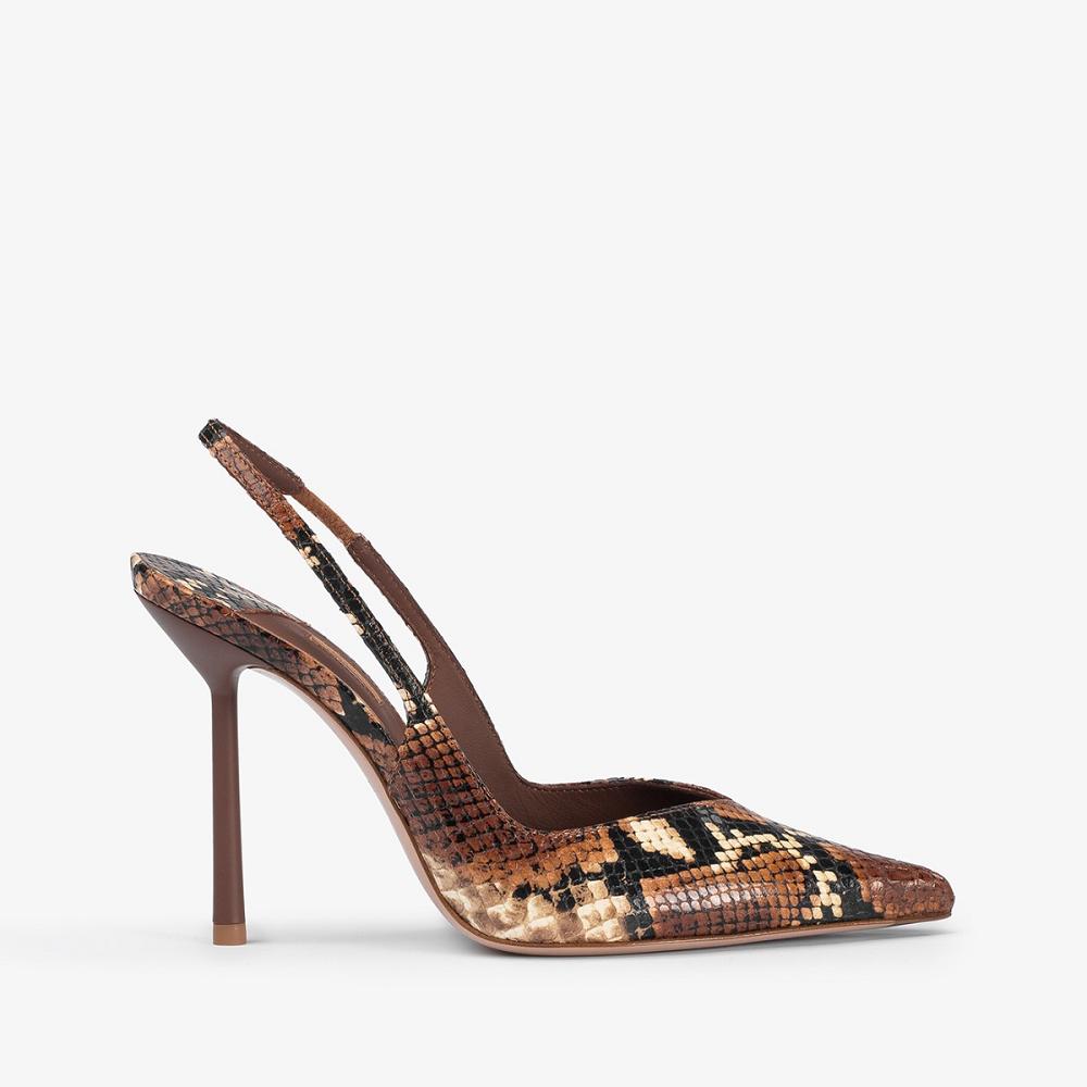 Brown Le Silla VIVIENNE SLINGBACK 100 mm | USA_LS96469