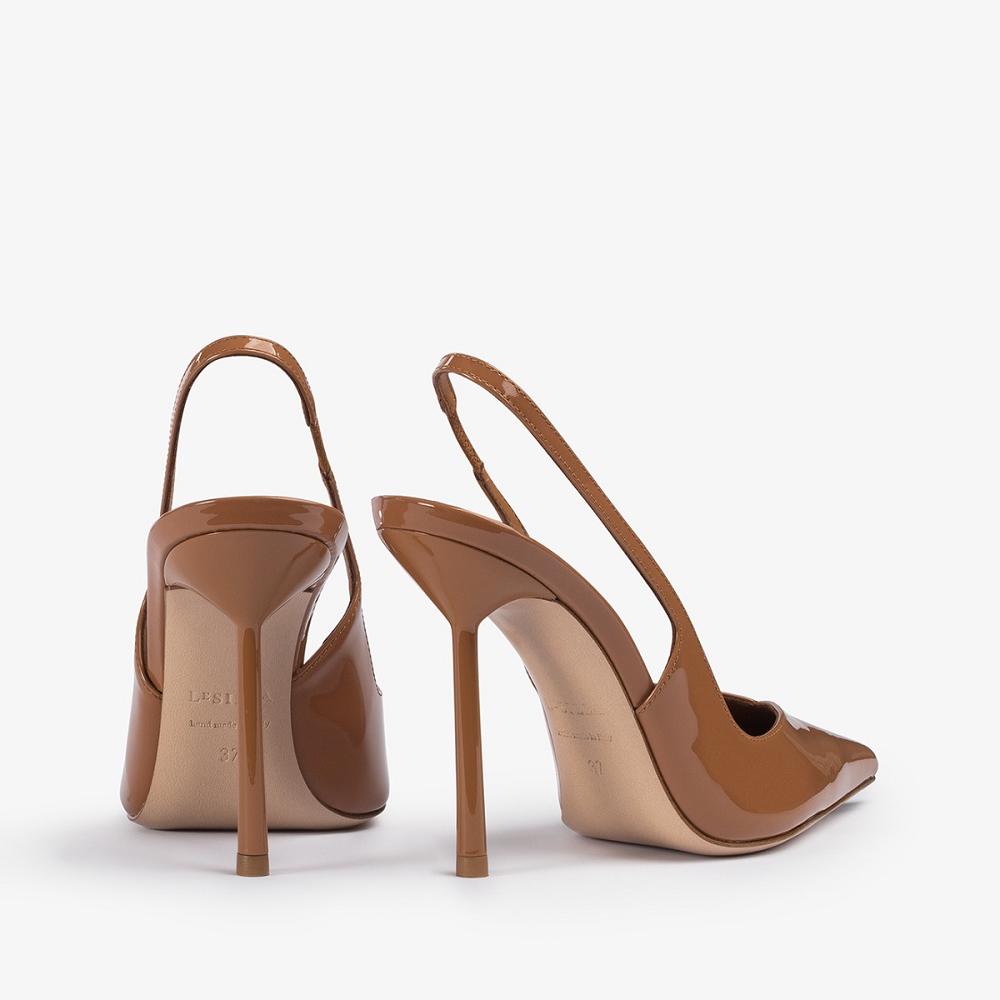 Brown Le Silla VIVIENNE SLINGBACK 100 mm | USA_LS57822