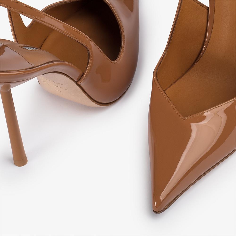 Brown Le Silla VIVIENNE SLINGBACK 100 mm | USA_LS57822