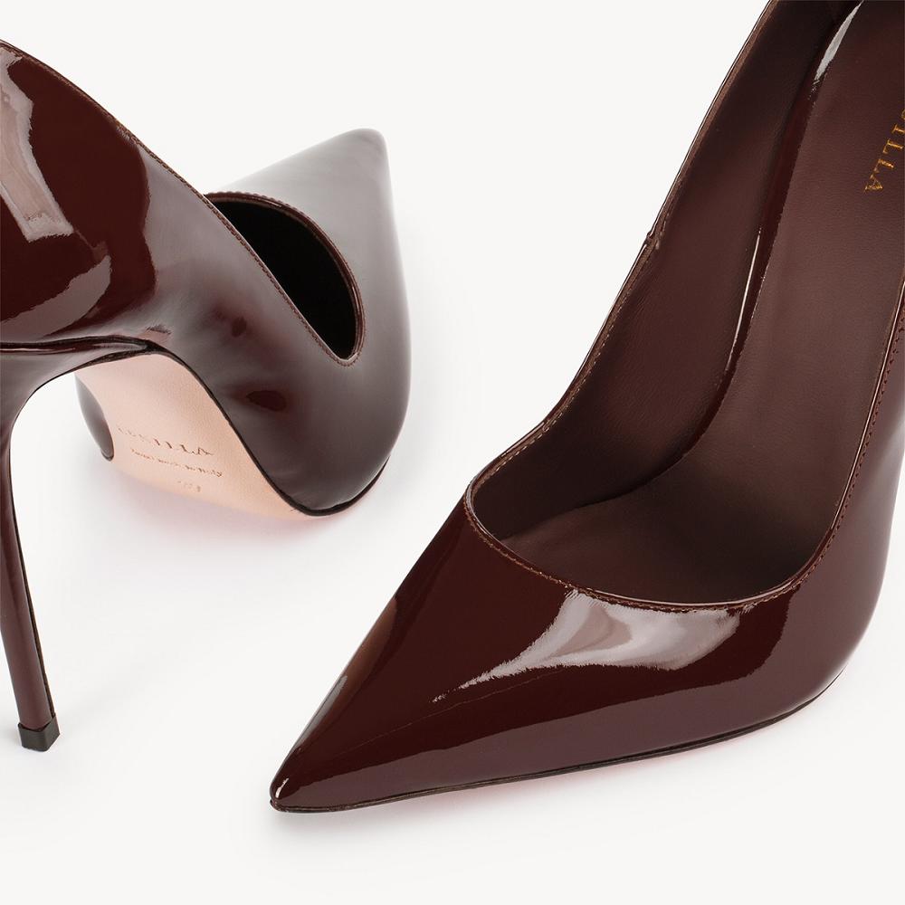 Dark Chocolate Brown Le Silla EVA PUMP 120 mm | USA_LS92373