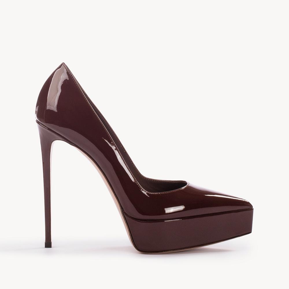 Dark Chocolate Brown Le Silla UMA PUMP 140 mm | USA_LS67052