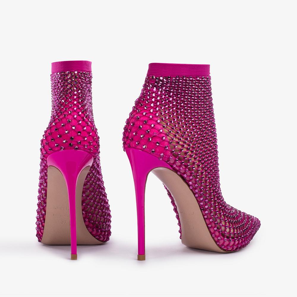 Fuchsia Le Silla GILDA ANKLE BOOT 120 mm | USA_LS72206