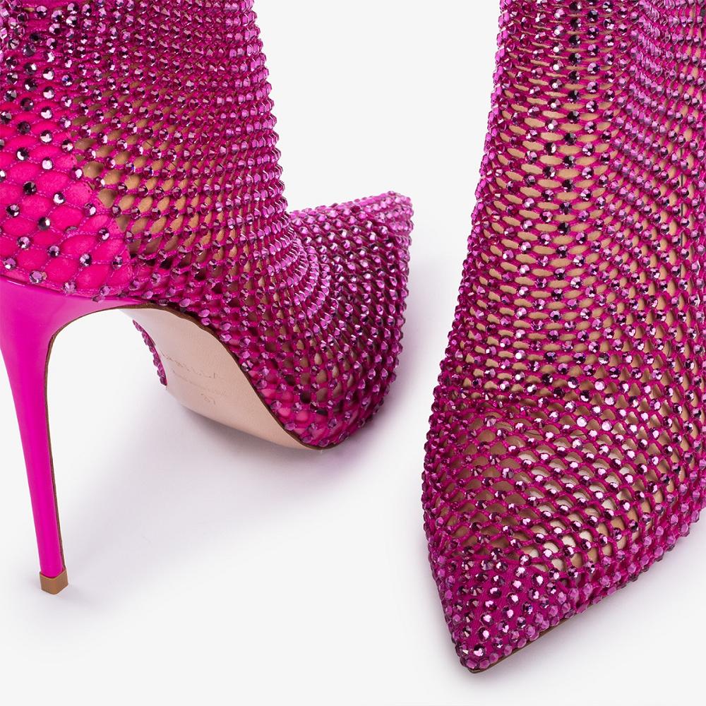 Fuchsia Le Silla GILDA ANKLE BOOT 120 mm | USA_LS72206