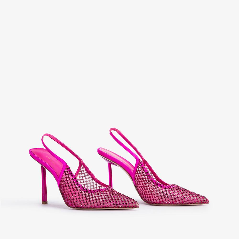 Fuchsia Le Silla GILDA SLINGBACK 100 mm | USA_LS43593