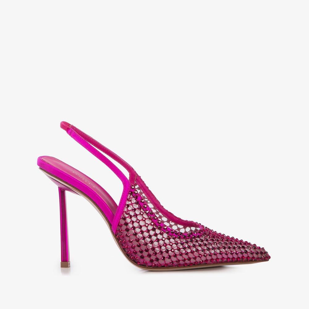 Fuchsia Le Silla GILDA SLINGBACK 100 mm | USA_LS43593