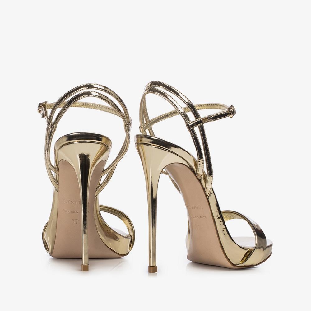 Gold Le Silla GWEN SANDAL 120 mm | USA_LS48871