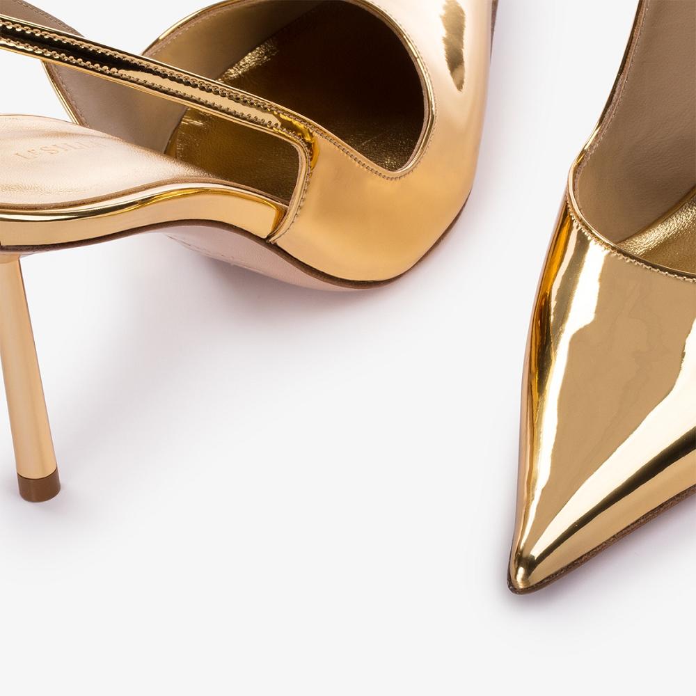 Gold Metal Le Silla BELLA SLINGBACK 80 mm | USA_LS19043