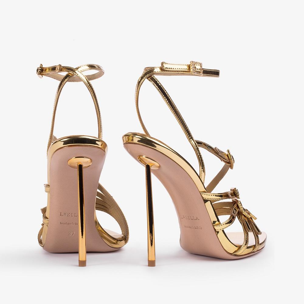 Gold Metal Le Silla SCARLET SANDAL 120 mm | USA_LS23253