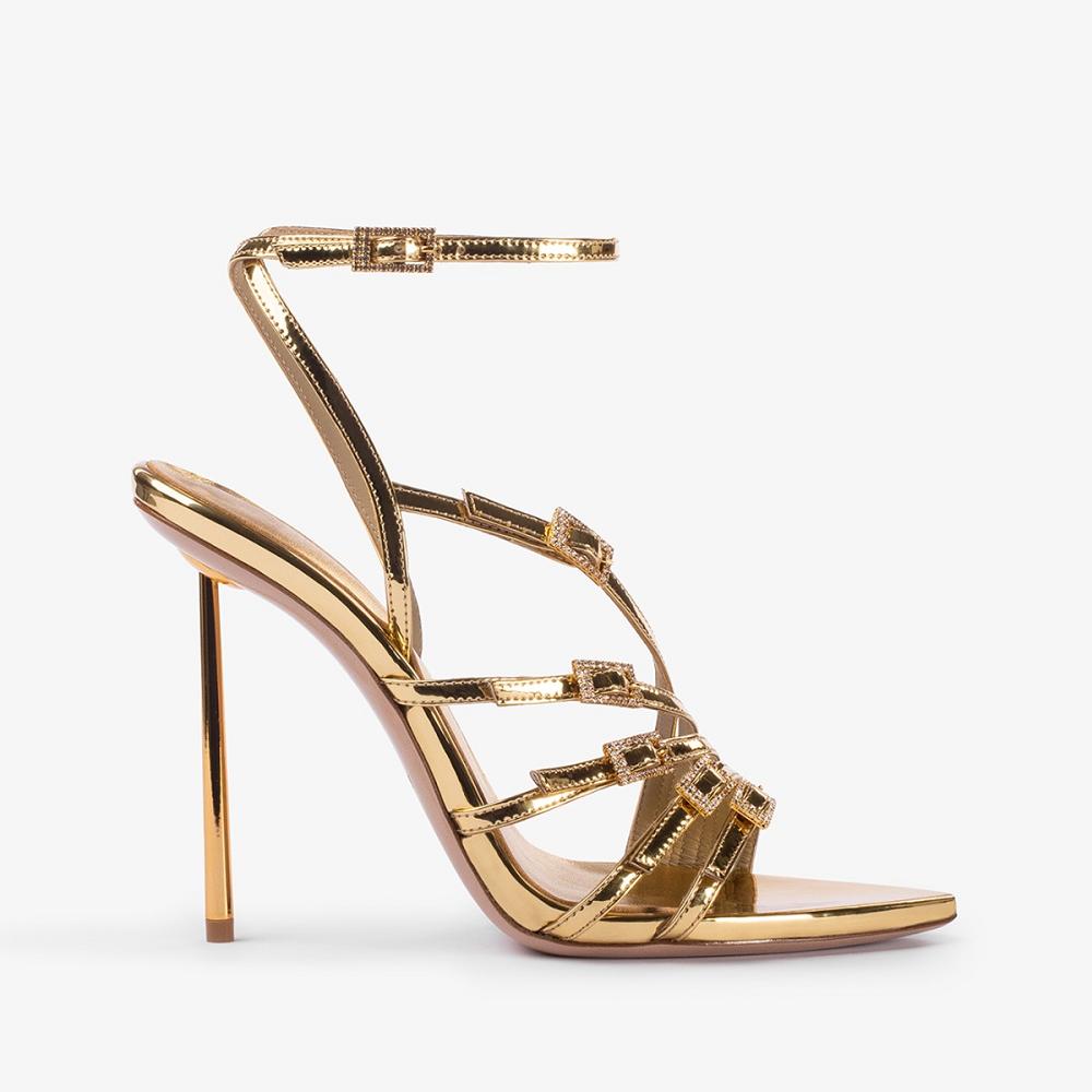 Gold Metal Le Silla SCARLET SANDAL 120 mm | USA_LS23253