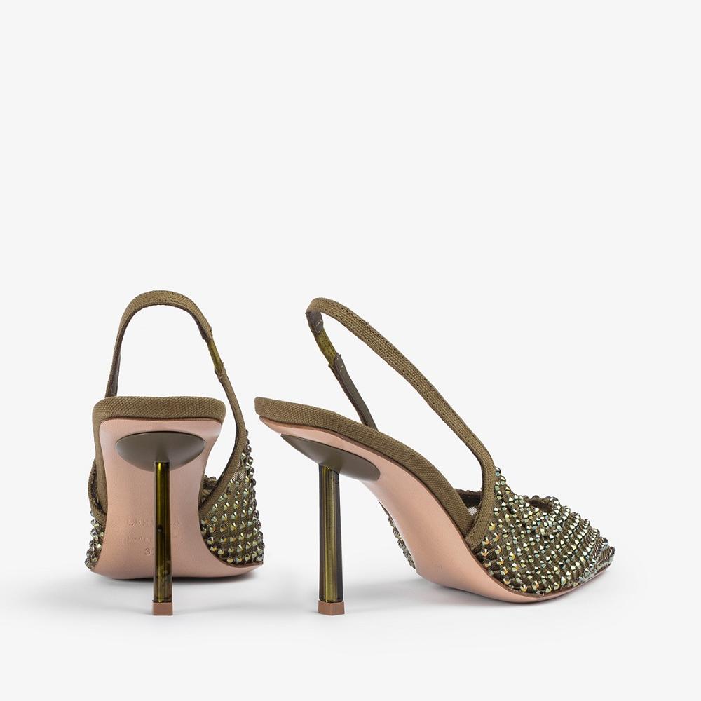 Green Le Silla GILDA SLINGBACK 80 mm | USA_LS25659