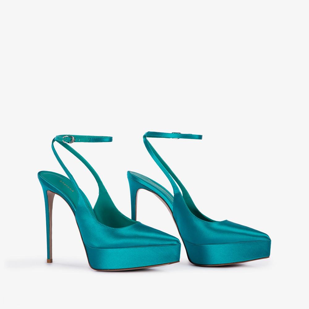 Green Le Silla UMA SLINGBACK 140 mm | USA_LS49481