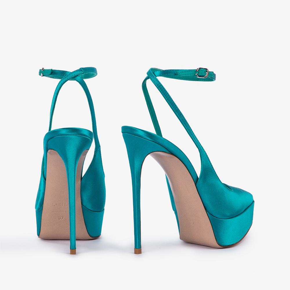 Green Le Silla UMA SLINGBACK 140 mm | USA_LS49481