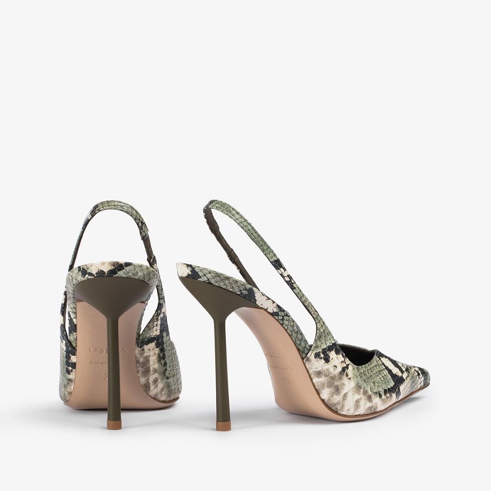 Green Le Silla VIVIENNE SLINGBACK 100 mm | USA_LS74946