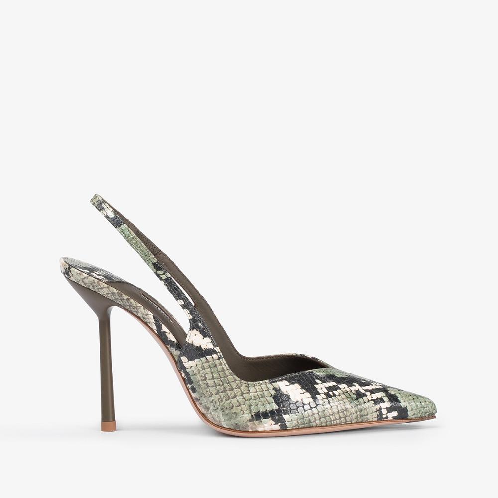 Green Le Silla VIVIENNE SLINGBACK 100 mm | USA_LS74946