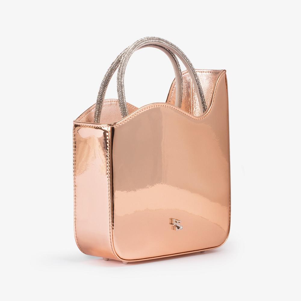 Pink Gold Metal Le Silla IVY SMALL BAG | USA_LS85920