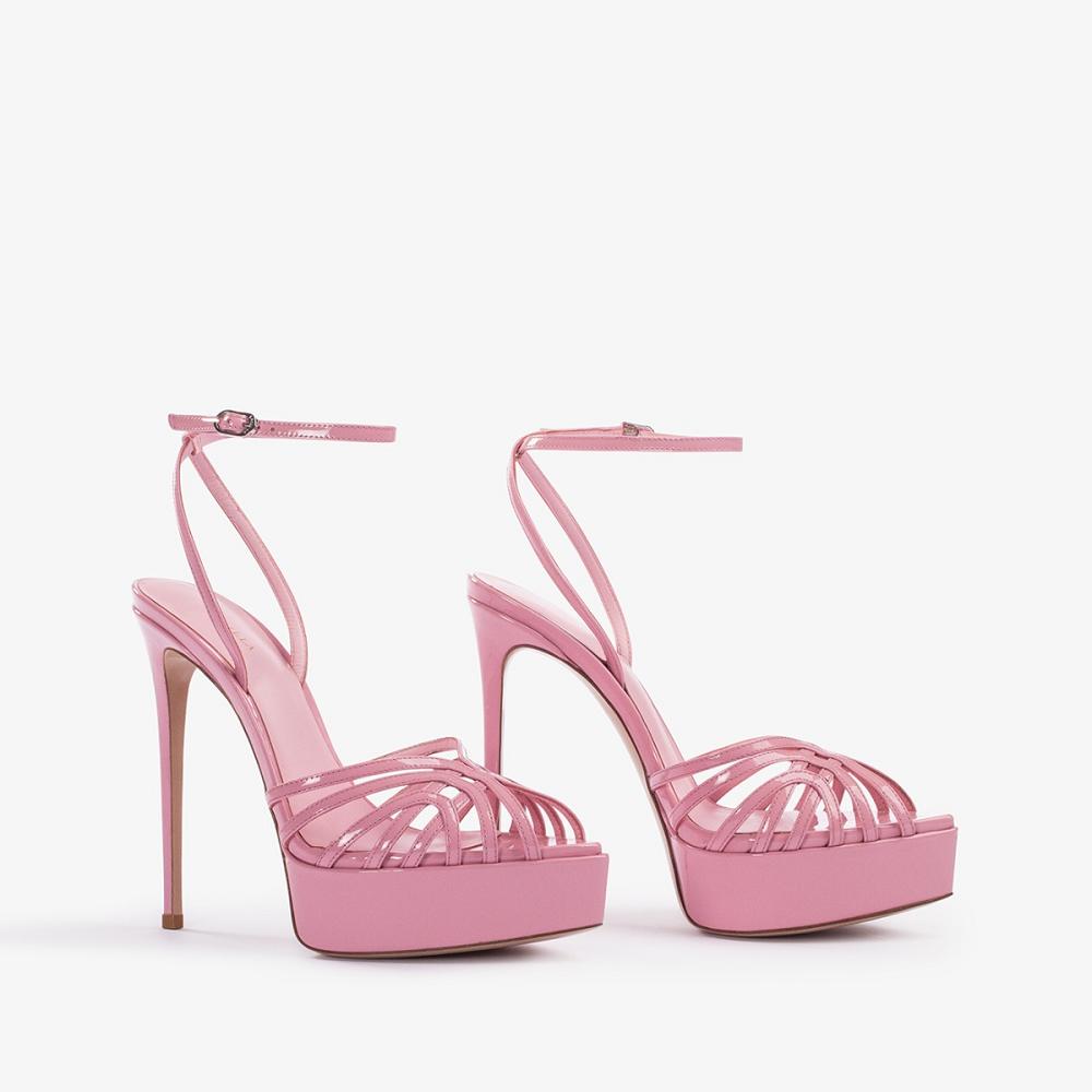 Pink Le Silla EMBRACE SANDAL 140 mm | USA_LS27257