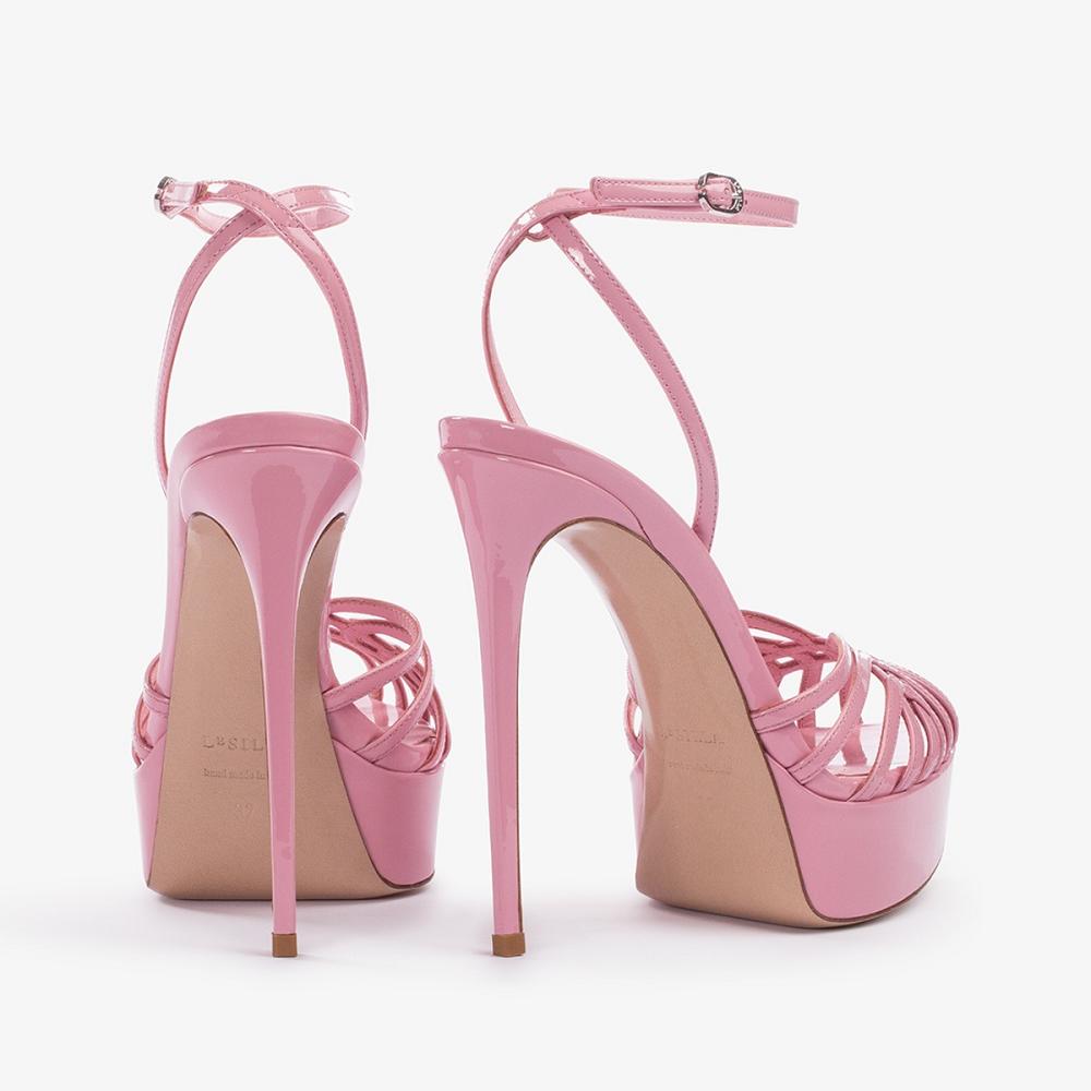 Pink Le Silla EMBRACE SANDAL 140 mm | USA_LS27257