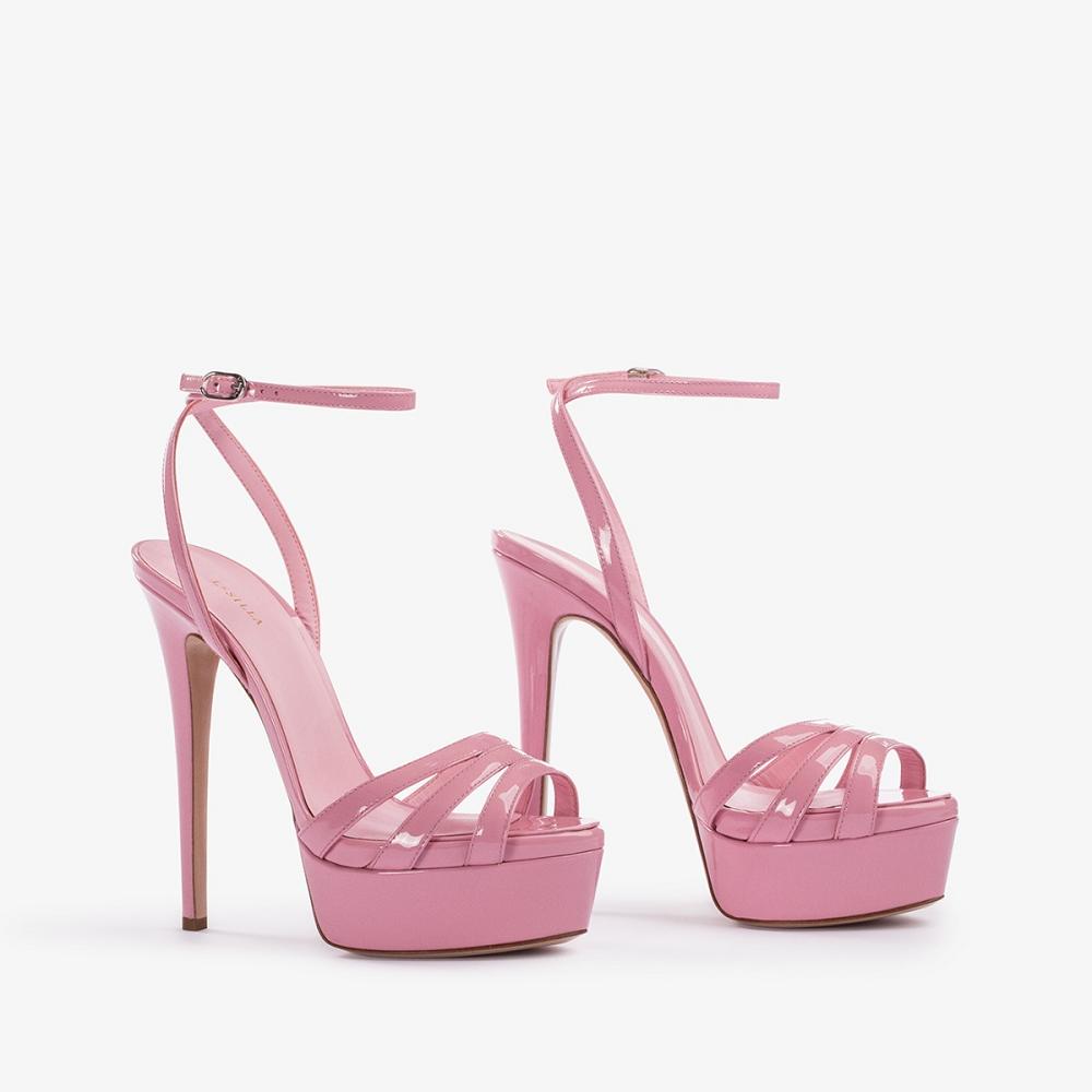 Pink Le Silla LOLA SANDAL 140 mm | USA_LS39186