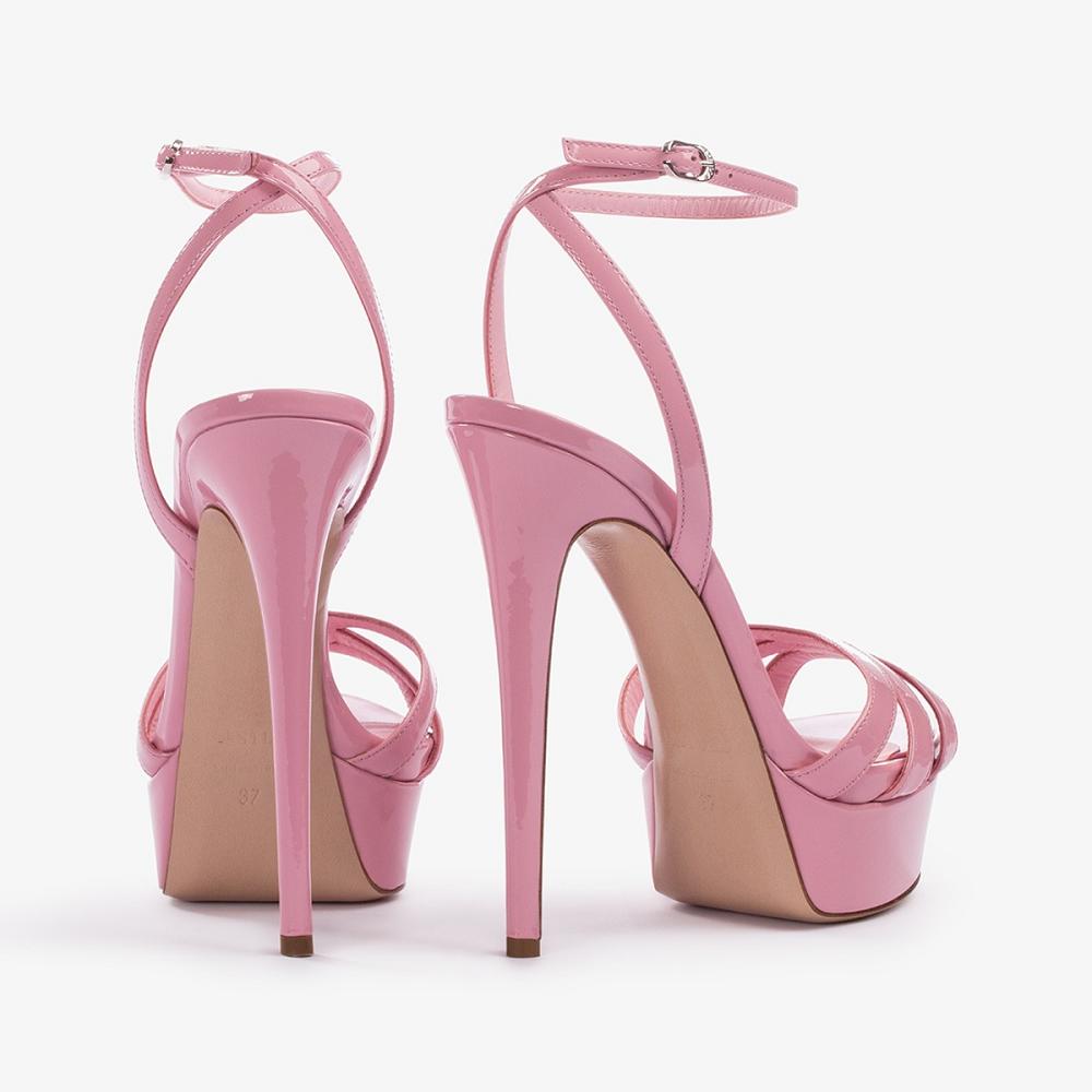 Pink Le Silla LOLA SANDAL 140 mm | USA_LS39186