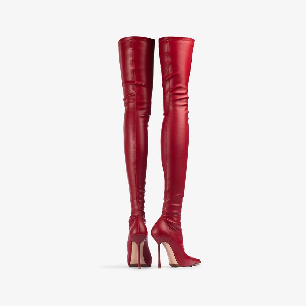 Red Le Silla BELLA THIGH-HIGH BOOT 120 mm | USA_LS96097