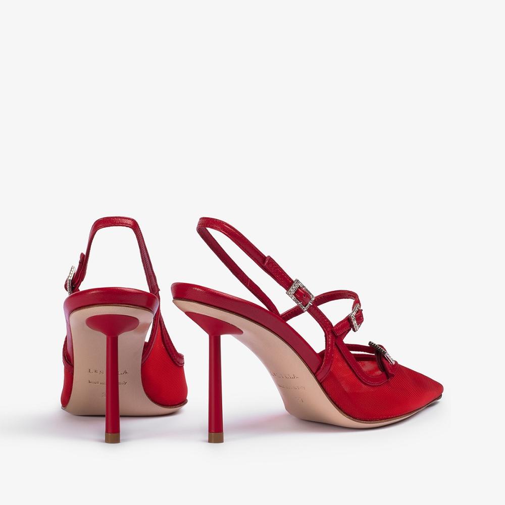 Red Le Silla MORGANA SLINGBACK 80 mm | USA_LS52116