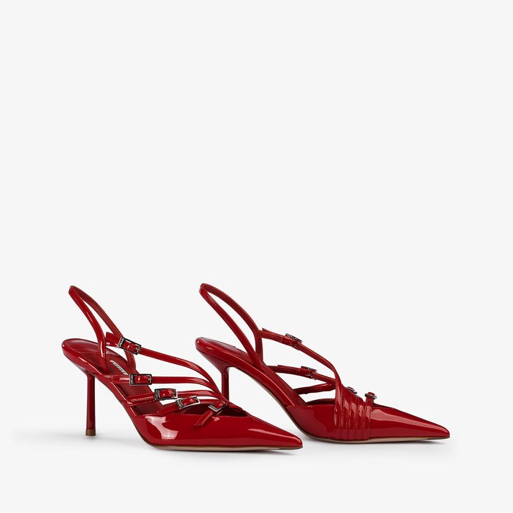 Red Le Silla SCARLET SLINGBACK 80 mm | USA_LS22950