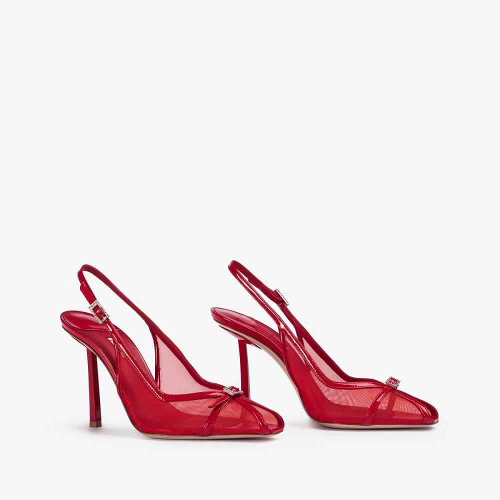 Red Le Silla VITTORIA SLINGBACK 100 mm | USA_LS29535