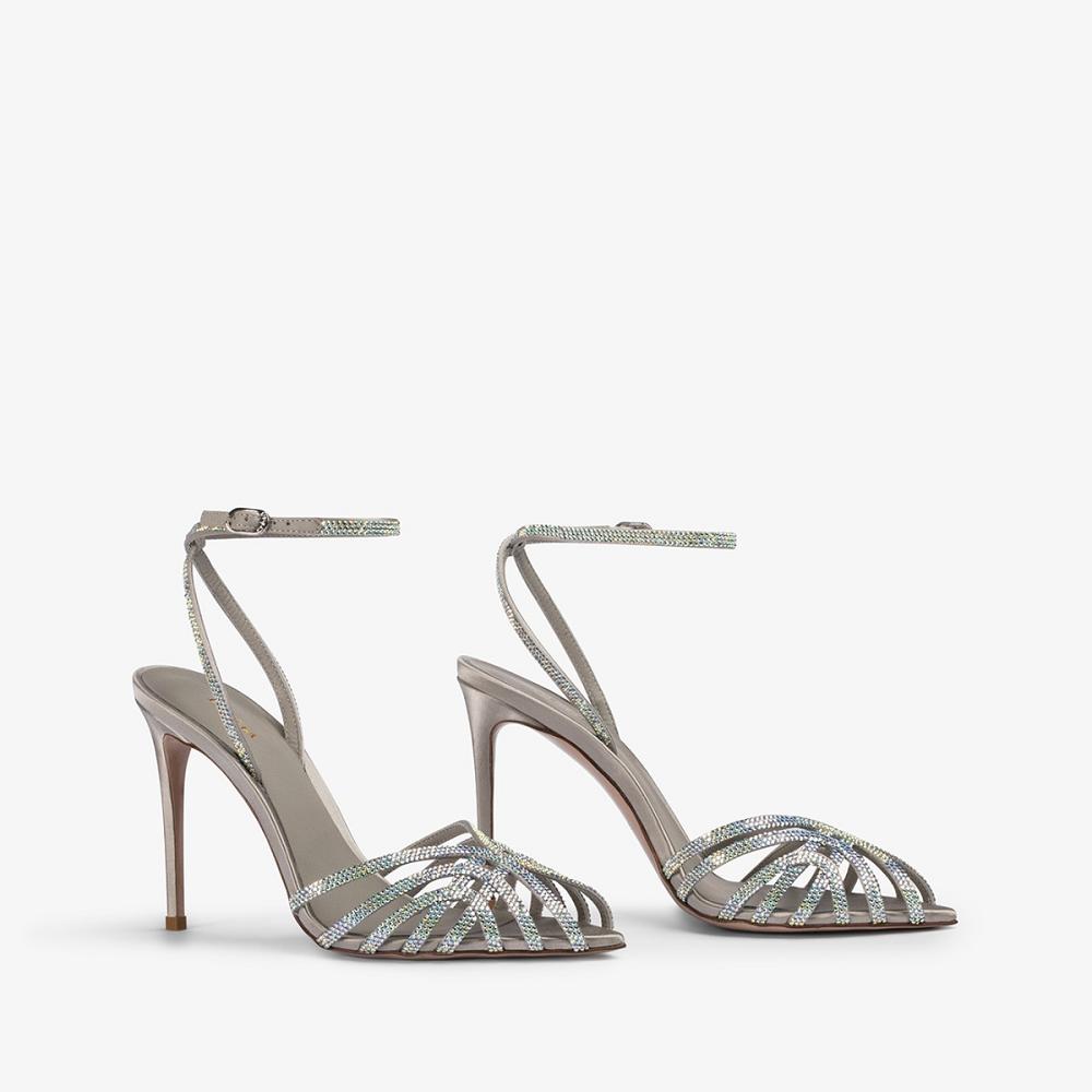 Silver Le Silla EMBRACE SANDAL 110 mm | USA_LS80938